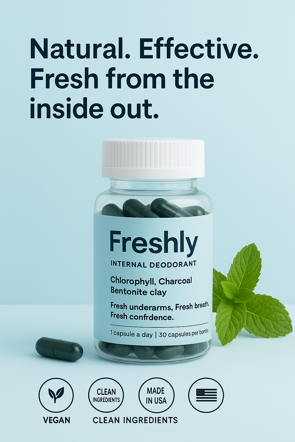 Body Deodorant that works from inside-out